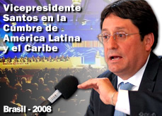 Vicepresidente Santos asistirá a la Cumbre de América Latina y el Caribe en Brasil