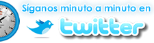 Síganos minuto a minuto en Twitter