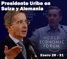 Presidente Uribe en Suiza y Alemania