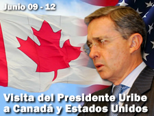 Visita del Presidente Uribe a Canadá y Estados Unidos