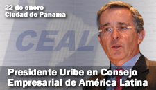 Presidente Uribe en Consejo Empresarial de América Latina