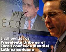 Presidente Uribe en el Foro Económico Mundial Latinoamericano