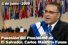 Posesión del Presidente de El Salvador, Carlos Mauricio Funes