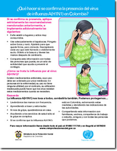 Cartilla: Aprende a protegerte de la gripa común y de la influenza A(H1N1