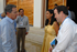 El Presidente Uribe dialoga con Norman Anderson Fernández, Presidente de la Construcción de una Red Global en la Región para la Competitividad y Oportunidades de Latinoamérica. El Jefe de Estado llegó este martes 2 de diciembre, al Centro de Convenciones del Hotel Las Américas, en Cartagena, para participar en la rueda de negocios sobre infraestructura.
