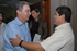 Llegada del Presidente Álvaro Uribe a la Universidad del Norte de Barrranquilla, este jueves 4 de diciembre, para participar en el Congreso Nacional de Municipios. Fue recibido por Gilberto Toro, presidente ejecutivo de la Federación Colombiana de Municipios. 