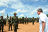 El Presidente Álvaro Uribe Vélez visitó este domingo el Fuerte Militar La Macarena, en el municipio de La Macarena (Meta), donde presentó ante las tropas al nuevo Ministro de Defensa, Gabriel Silva Luján.