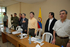 El Presidente Álvaro Uribe Vélez, junto al Ministro de Defensa, Juan Manuel Santos; el Ministro de la Protección Social, Diego Palacio; el Comandante de las Fuerzas Militares, general Freddy Padilla de León; el Director de la Policía, general Óscar Naranjo; el gobernador de Antioquia, Luis Alfredo Ramos, y el alcalde de la ciudad, Alonso Salazar, al comenzar el consejo de seguridad que este domingo se realizó en Medellín.