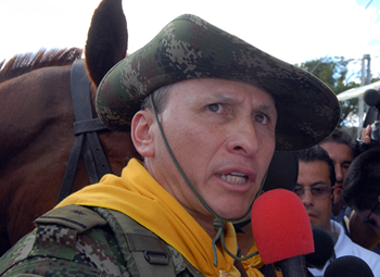 A su llegada a Pisba (Boyacá) el general del Ejército, William Pérez Laiseca, uno de los oficiales que encabeza la Ruta Libertadora, lamentó la muerte del carabinero Jimmy Javier Téllez Ortegón, asesinado por el Eln mientras participaba en la representación de la Ruta.