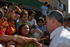 Los habitantes del barrio San Francisco de la capital de Sucre recibieron con alegría al Presidente Álvaro Uribe, quien este jueves presentó el proyecto ‘Sincelejo 24 horas de agua’.