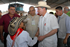 El Presidente Álvaro Uribe Vélez felicitó al niño Jairo Atencia, quien, en compañía de la niña Viviana Esparragoza, bailó ritmos típicos de la Costa Caribe, durante el Consejo Comunal celebrado este sábado en El Banco, Magdalena. 