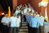 Los delegados de los parlamentos de América Latina, junto al Presidente Álvaro Uribe Vélez (al fondo, en el centro), minutos previos a la instalación del Foro de Presidentes de Poderes Legislativos (Foprel ), que se realizó en Cartagena.