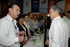 El Presidente Álvaro Uribe Vélez saluda al Representante en Colombia del Banco Mundial, Eduardo Somensatto, al ingresar al Salón Bolívar del Hotel Hilton de Cartagena, donde participó este viernes en la sexta versión del Congreso Nacional de la Infraestructura.