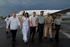 A su llegada al aeropuerto de Cartagena, el Presidente Álvaro Uribe fue recibido por la Alcaldesa de la ciudad, Judith Pinedo, y el Gobernador encargado de Bolívar, Jorge Luis Mendoza. Posteriormente se reunió con los ediles del ‘Corralito de piedra’.
