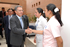 El Presidente Álvaro Uribe Vélez saludó a las enfermeras y médicos que a partir de este lunes atienden a la población del municipio de Madrid (Cundinamarca), en el nuevo ‘Centro Ambulatorio Gustavo Escallón Cayzedo’. 