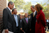 Durante la inauguración del ‘Centro Ambulatorio Gustavo Escallón Cayzedo’ en Madrid  (Cundinamarca), el Presidente Álvaro Uribe Vélez conversó (izq. a der.) con el Director de la Fundación Santa Fe, Roberto Esguerra; el Gobernador del departamento, Andrés González; el Director de la Fundación Santa Matilde, Alejandro Escallón; y la Directora de la nueva clínica, Marta Cecilia Ortiz.