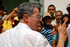Saludo del Presidente Álvaro Uribe a los habitantes de Sincelejo, capital del departamento de Sucre que visitó este viernes para participar en el consultorio empresarial ‘Colombia Crece’, evento organizado por el Ministerio de Comercio.
