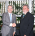 Foto oficial de los Presidentes de Colombia y Brasil, Álvaro Uribe Vélez y Luiz Inácio Lula da Silva, previa a la reunión bilateral que celebraron este lunes en el edificio de la Federación de Industrias de Sao Paulo. En encuentro duró una hora. Los mandatarios trataron temas de interés común para los dos países.