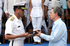 La Escuela Naval de Cadetes otorgó este viernes el título de Honoris Causa en Ciencias Navales al Presidente Álvaro Uribe Vélez, durante la ceremonia de conmemoración de los 187 años de la Armada Nacional, que se realizó en la Corporación de Ciencia y Tecnología para el Desarrollo de la Industria Naval, Marítima y Fluvial (Cotecmar), en Cartagena.