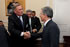 El Presidente de la República, Álvaro Uribe Vélez, recibió en el Salón Obregón, de la Casa de Nariño, al Presidente Mundial de los Laboratorios Baxter INC, Robert Leroy Parkinson. En el encuentro, el Mandatario destacó la presencia de la multinacional farmacéutica en Colombia, y los invitó a ampliar aún más su trabajo en el país.