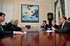 Acompañado del Canciller Jaime Bermúdez y el Gerente del Banco de la República, José Darío Uribe, el Presidente Álvaro Uribe se reunió este viernes en la Casa de Nariño con el director del Fondo Monetario Internacional, Dominique Strauss - Kahn.